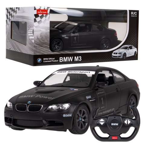 BMW M3 czarny RASTAR model 1:14 Zdalnie sterowane auto + Pilot 2,4 GHz BMW M3 czarny RASTAR model 1:14 Zdalnie sterowane auto + Pilot 2,4 GHz