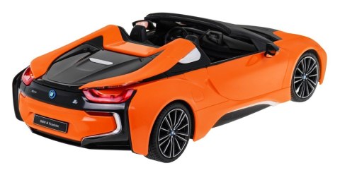 BMW i8 Roadster pomarańczowy RASTAR model 1:12 Zdalnie sterowane auto + pilot 2,4 GHz BMW i8 Roadster pomarańczowy RASTAR model 1:12 Zdalnie sterowane auto + pilot 2,4 GHz
