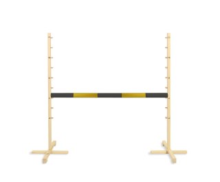 Przeszkoda skokowa do Hobby Horse 120cm, belka czarno-srebrna