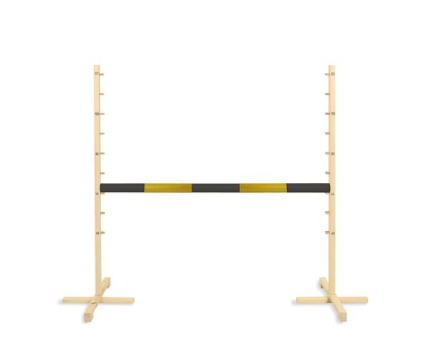 Przeszkoda skokowa do Hobby Horse 120cm, belka czarno-srebrna