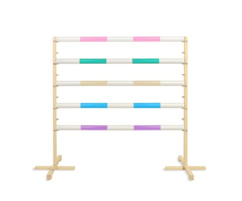 Przeszkoda skokowa do Hobby Horse 120cm, dwie belki - jasny niebieski i jasny róż