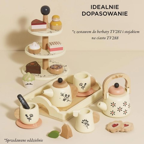 Drewniany czajniczek akcesoria kuchenne zabawka dzieci gotowanie Le Toy Van