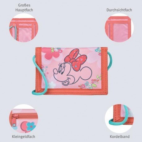Portfel zamykany na rzep, myszka minnie