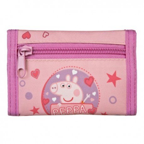 Portfel zamykany na rzep, świnka peppa
