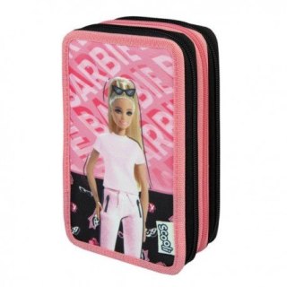 Potrójny piórnik z wyposażeniem, barbie