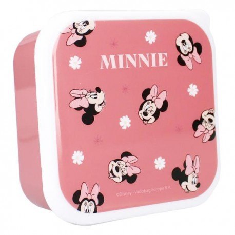 Śniadaniówka, snack box 3w1, myszka minnie, róż