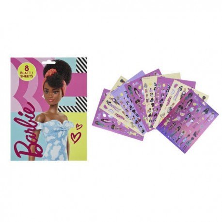 Zestaw naklejek, blok - barbie - ok. 340 szt.