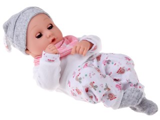 Lalka BOBAS 32cm z ruchomymi oczkami + akcesoria do karmienia ZA5833