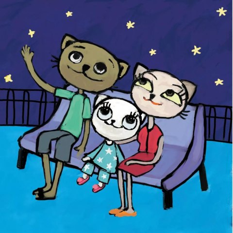 Zestaw kreatywny Kicia Kocia W kosmosie + projektor do rysowania rakieta