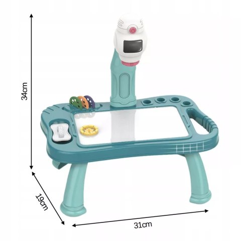 Zestaw kreatywny Kicia Kocia W kosmosie + projektor do rysowania rakieta