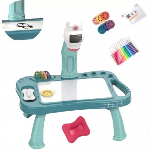 Zestaw kreatywny Kicia Kocia W kosmosie + projektor do rysowania rakieta