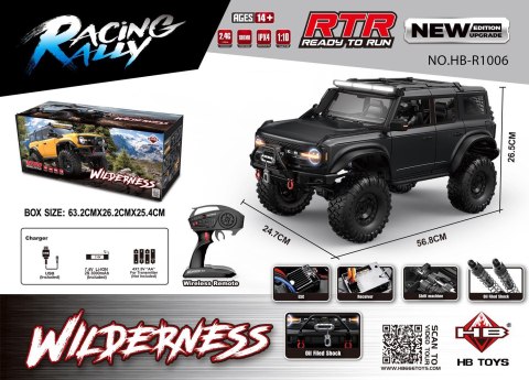 Auto R/C WILDERNESS 1:10 Czarny Auto R/C WILDERNESS 1:10 Czarny