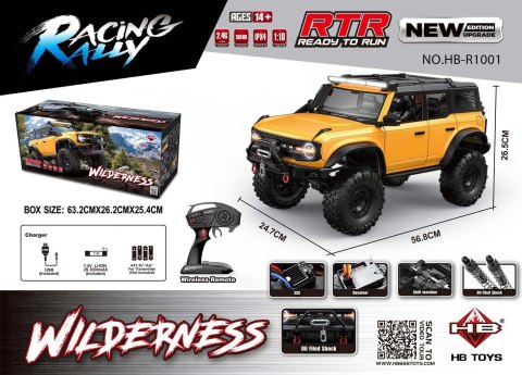 Auto R/C WILDERNESS 1:10 Żółty Auto R/C WILDERNESS 1:10 Żółty