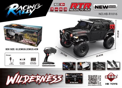 Auto R/C WILDERNESS RTR 1:10 Czarny Auto R/C WILDERNESS RTR 1:10 Czarny