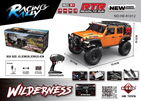 Auto R/C WILDERNESS RTR 1:10 Pomarańczowy Auto R/C WILDERNESS RTR 1:10 Pomarańczowy