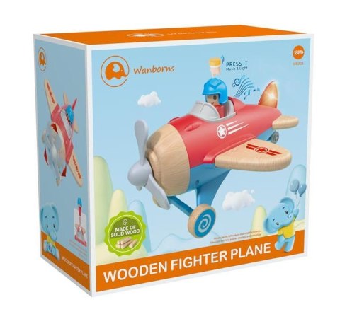 Drewniany Samolot Czerwony Drewniany Samolot Czerwony