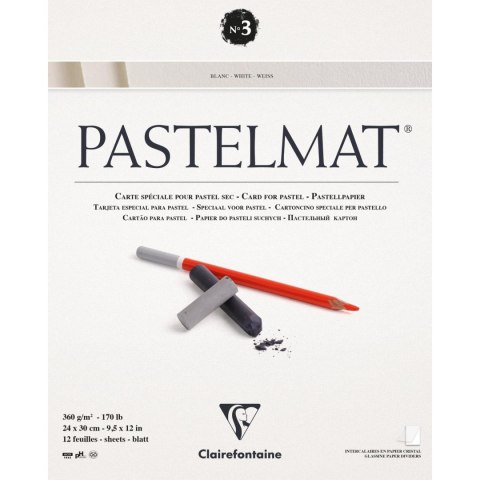 Blok Pastelmat n°3 24x30 cm, 360g, 12ark Blok Pastelmat n°3 24x30 cm, 360g, 12ark