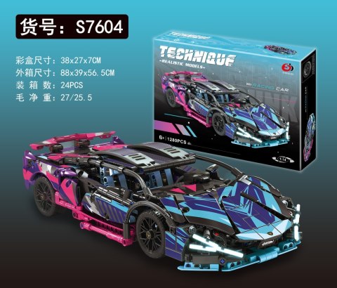 Klocki Auto Sportowe 1280el. Klocki Auto Sportowe 1280el.