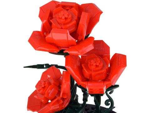 Klocki konstrukcyjne Podświetlana RÓŻA pod kopułą - kwiaty 219-ele ZA5901