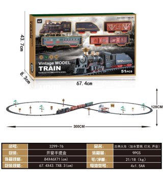 Kolejka z Funkcją Dymu Vintage