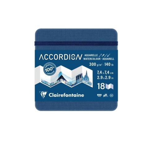 Szkicownik Akordeon 7,4x7,4cm 300g 18str Szkicownik Akordeon 7,4x7,4cm 300g 18str