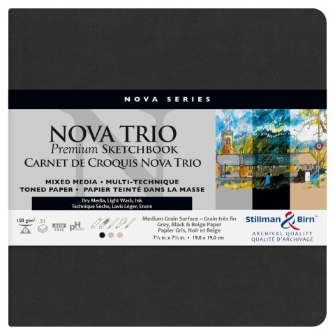 Szkicownik Nova Trio 19x19 cm 150gsm Szkicownik Nova Trio 19x19 cm 150gsm