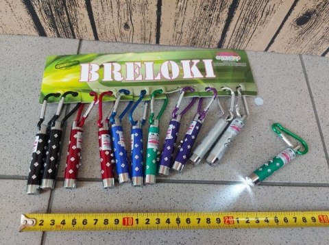 Brelok 12szt. LATARKA LASER 3w1 | Z5744 Brelok 12szt. LATARKA LASER 3w1 | Z5744