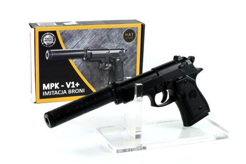 Pistolet na kulki metalowy + tłumik MPK-V1+ Pistolet na kulki metalowy + tłumik MPK-V1+