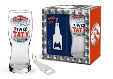 Szklanka do piwa + otwieracz - Wyborne w smaku... dla Taty Szklanka do piwa + otwieracz - Wyborne w smaku... dla Taty
