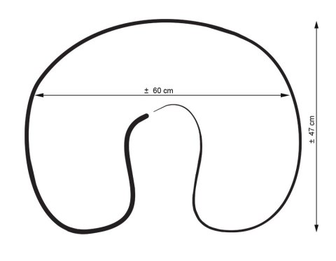Poduszka rogal do karmienia fasolka rozbieralna - białe grochy na zielonym