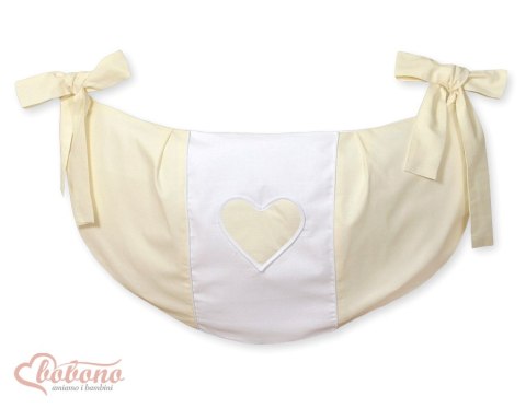 Przybornik- Torba na zabawki- Serduszka kremowe Przybornik- Torba na zabawki- Serduszka kremowe