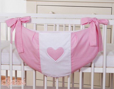 Przybornik- Torba na zabawki- Wiszące Serduszka różowe Przybornik- Torba na zabawki- Wiszące Serduszka różowe