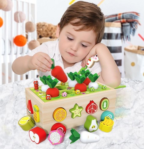 GRA LOGICZNA ZRĘCZNOŚCIOWA SORTER MARCHEWKI I ROBACZKI JHTOY-556