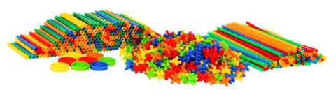 Kolorowe Słomki konstrukcyjne dla dzieci 3+ Budowanie modeli 3D + Walizka + Rurki Łączniki 800 el. Kolorowe Słomki konstrukcyjne dla dzieci 3+ Budowanie modeli 3D + Walizka + Rurki Łączniki 800 el.