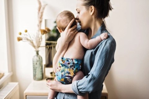 Pieluszka z kieszonką OS dwurzędowa SYRENKI