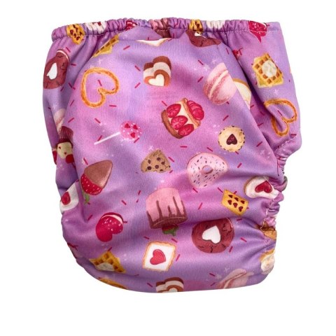 Pieluszka z kieszonką OS dwurzędowa, SŁODYCZE