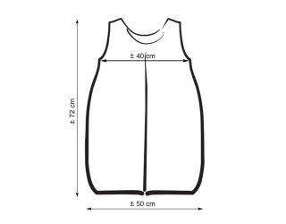 Śpiworek niemowlęcy- Basic grochy jasne na kremowym tle