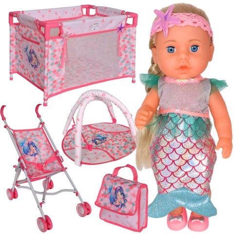 WOOPIE ROYAL Lalka Bobas Syrenka 18 Akcesorii