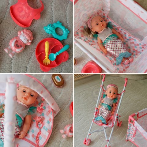 WOOPIE ROYAL Lalka Bobas Syrenka 18 Akcesorii