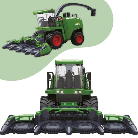 WOOPIE Zdalnie Sterowany Kombajn Rolniczy 1:24 z Efektami Dźwięku, Światła i Dymu