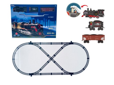 Kolejka z Pociągami z Funkcją Dymu, Świateł i Dźwięku Kolejka z Pociągami z Funkcją Dymu, Świateł i Dźwięku