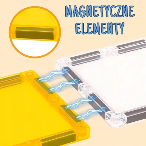 WOOPIE Magneyczne Klocki Konstrukcyjne Plac Budowy STEAM 47 el.