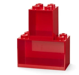 Lego zestaw półek czerwony