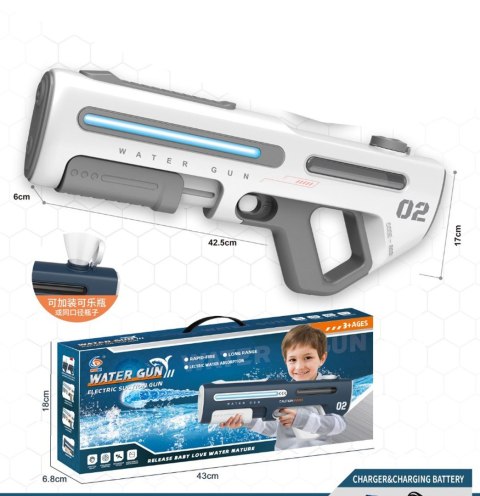 MEGA Pistolet na Wodę Biały MEGA Pistolet na Wodę Biały