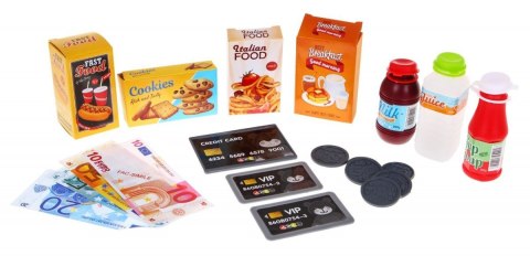 Realistyczna Kasa sklepowa dla dzieci 3+ Panel dotykowy Kalkulator + Skaner + Imitacje produktów spożywczych Realistyczna Kasa sklepowa dla dzieci 3+ Panel dotykowy Kalkulator + Skaner + Imitacje produktów spożywczych