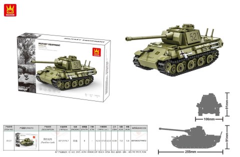 Zestaw Klocków Czołg Zielony 638el. Zestaw Klocków Czołg Zielony 638el.