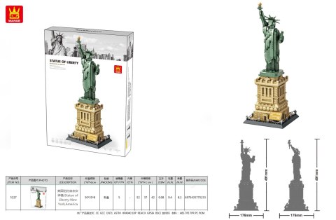 Zestaw Klocków Seria Budynki Statua Wolności 1409el. Zestaw Klocków Seria Budynki Statua Wolności 1409el.