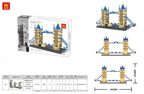 Zestaw Klocków Seria Budynki Tower Bridge 1054el. Zestaw Klocków Seria Budynki Tower Bridge 1054el.