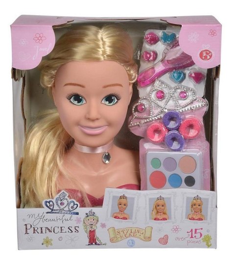 Duża głowa księżniczki do stylizacji 26cm Duża głowa księżniczki do stylizacji 26cm