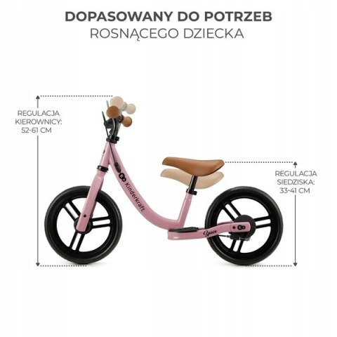 KINDERKRAFT Rowerek biegowy SPACE DARK PINK